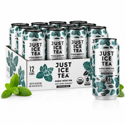 Just Ice Tea Enjoy Mint Tea 12 Fl Oz Bottles 12 Pack Ready To Drink Tea