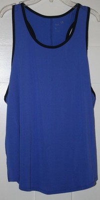 Gapfit Women's Tank Top Brushed Jersey Blue Size XL