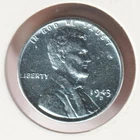 1943 WWII Lincoln Wheat Steel Penny Collectible US Collection Very Good War Coin