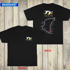 New Isle of Man TT Racing Track Map Island Logo Many Color Unisex T-Shirt S-5XL