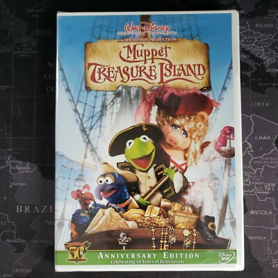 Walt Disney's Muppet Treasure Island-DVD-Kermit/Ms. Piggy-new