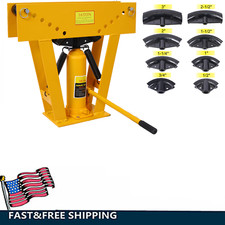 Curvatubi idraulico 16 tonnellate strumento piegatubi manuale con 8 matrici rulli regolabili