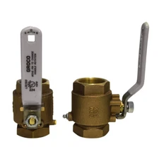 ​GROCO 3/4" NPT Bronze In-Line Ball Valve - Marine Grade - Full Flow