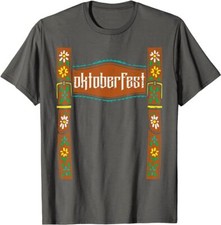 Oktoberfest Lederhosen Costume Beer German Bavarian Unisex T-Shirt