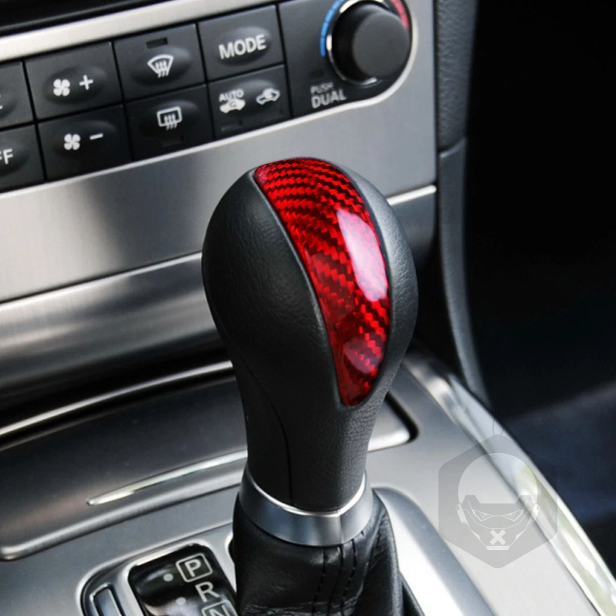 For Infiniti G37 G25 FX37 QX50 EX37 Q40 Red Carbon Fiber Gear Shift Knob Cover