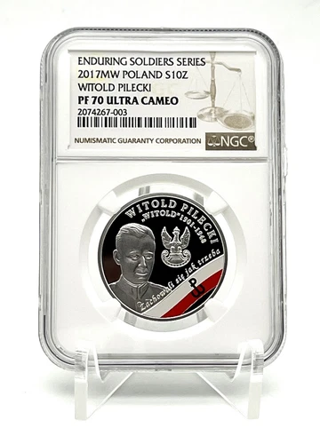 Poland 2017 The Enduring Soldiers Communists Witold Pilecki Silver Coin NGC PF70