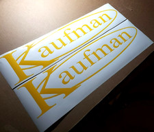 Kaufman Trailers Decals Stickers Gloss 32" (2) Gloss yellow FAST USA