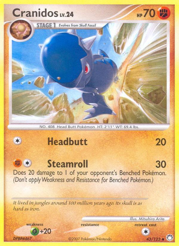 Pokemon Cranidos (43/127) Mysterious Treasures LP