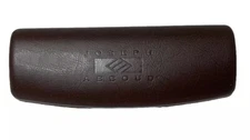 NEW Joseph Abboud Brown Hard Clamshell Eyeglasses Case Spring Closure