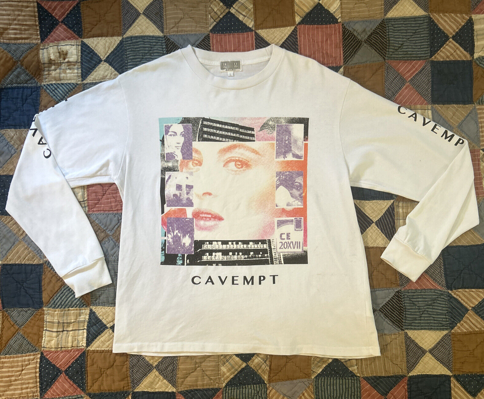 驚きの安さ 即完売 C.E cavempt ロンT グラフィックT BEAMS Lサイズ