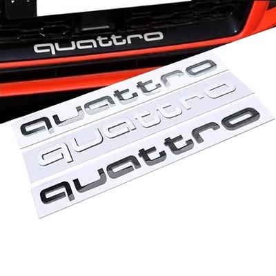 Portable Premium Audi Quattro Letter Liftgate Nameplate Trunk Emblem Badge Sport