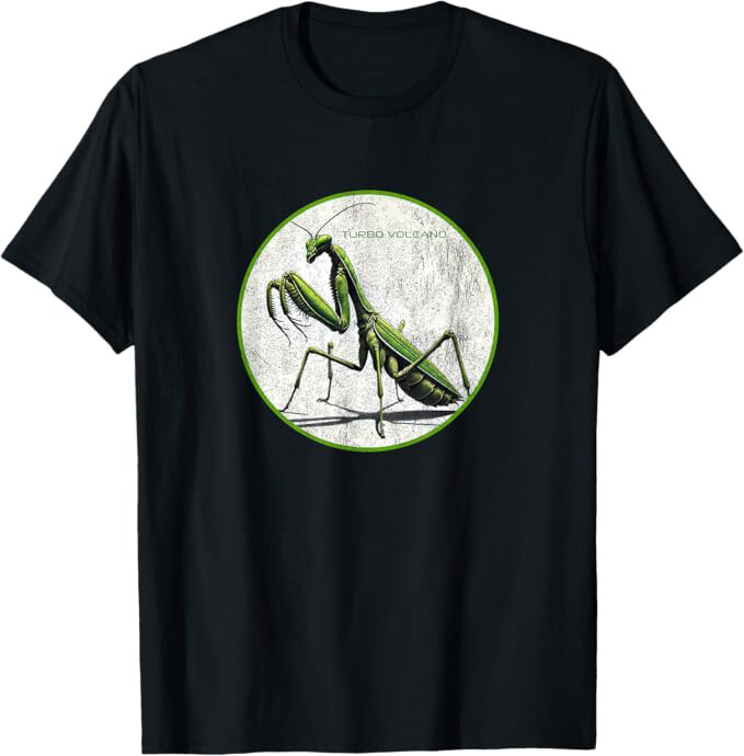 Colorful Retro Praying Mantis Insect Vintage Design T-Shirt *NEW 
