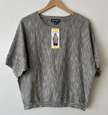 DKNY Jeans Sage Green Short Sleeve Round Neck Sweater Shirt Size Small NWT