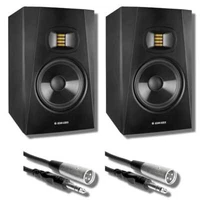 Adam Audio T8V Studio Monitor (Pair) with Professional Balance 1/4" to XLR Cable