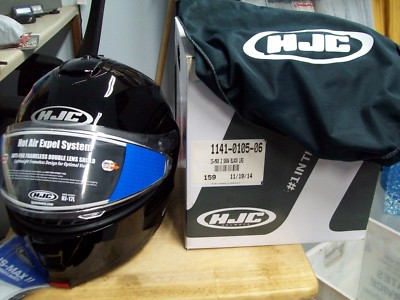 NOS HJC IS-MAX II Dual Lens Solid Black Large 1141-0105-06