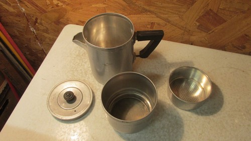 Antique Wear Ever Aluminum Drip Coffee Pot 2 cup - Picture 2 of 2