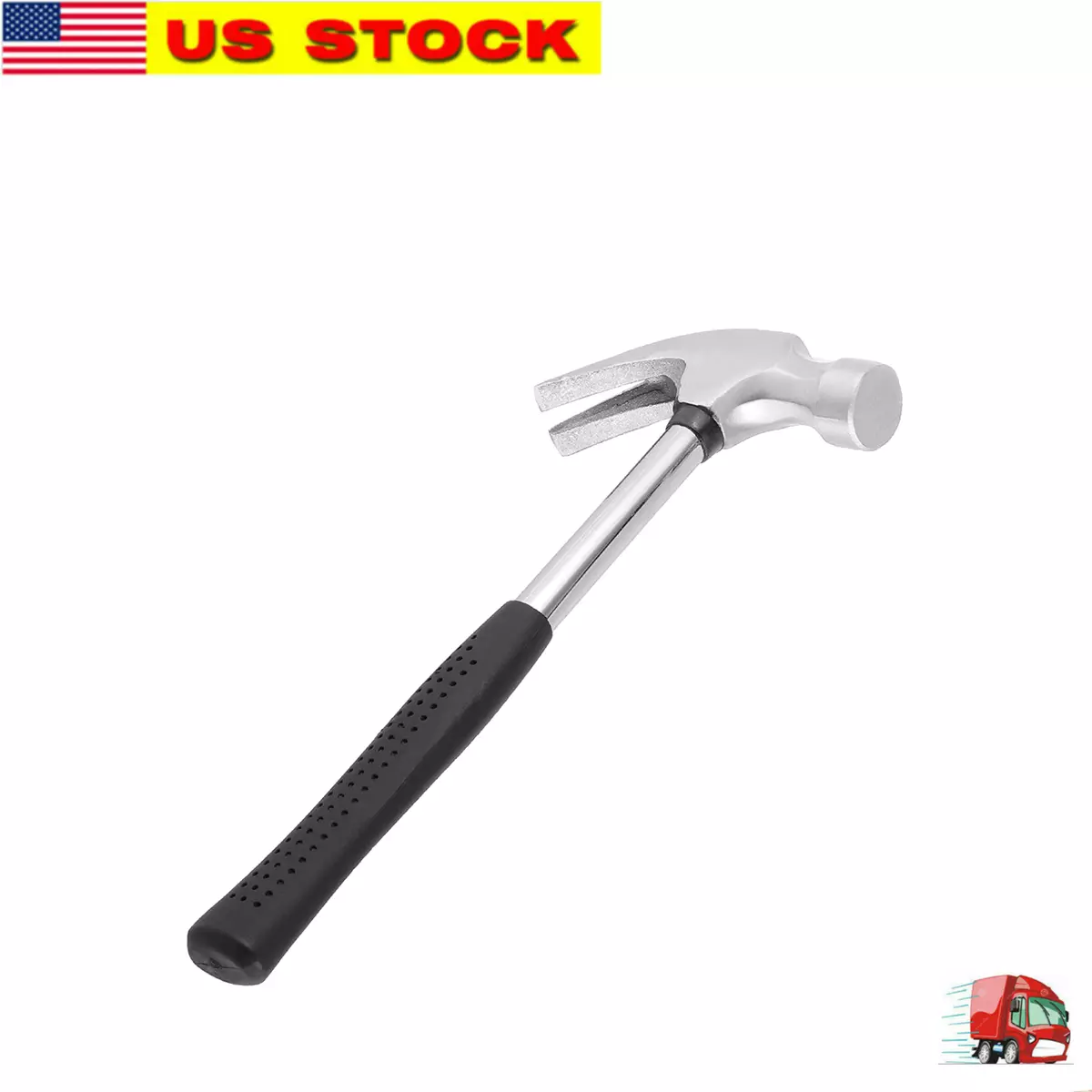 8 oz Small Claw Hammer Rip Claw Hammer with Non Slip Shock Reduction Grip