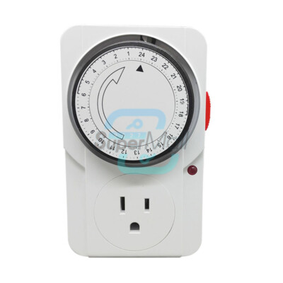 24 Hour Cycle Power Plug Timer Socket Smart Switch Timing Controller Mechanical