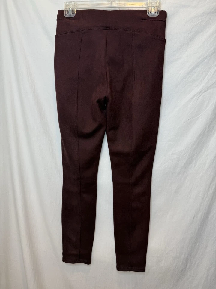 Леггинсы эластичные Spanx из искусственной замши цвет Rich Rose Wine женские размер Small 25 дюймов по внутреннему шву - Изображение 3 из 3