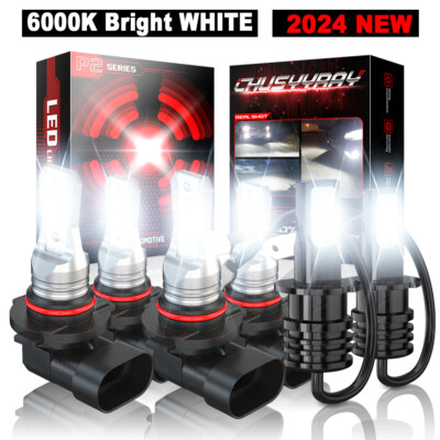 9005 9006 H3 LED Headlight Kit High Low Beam Fog Light For 1992 1993 Eagle Talon