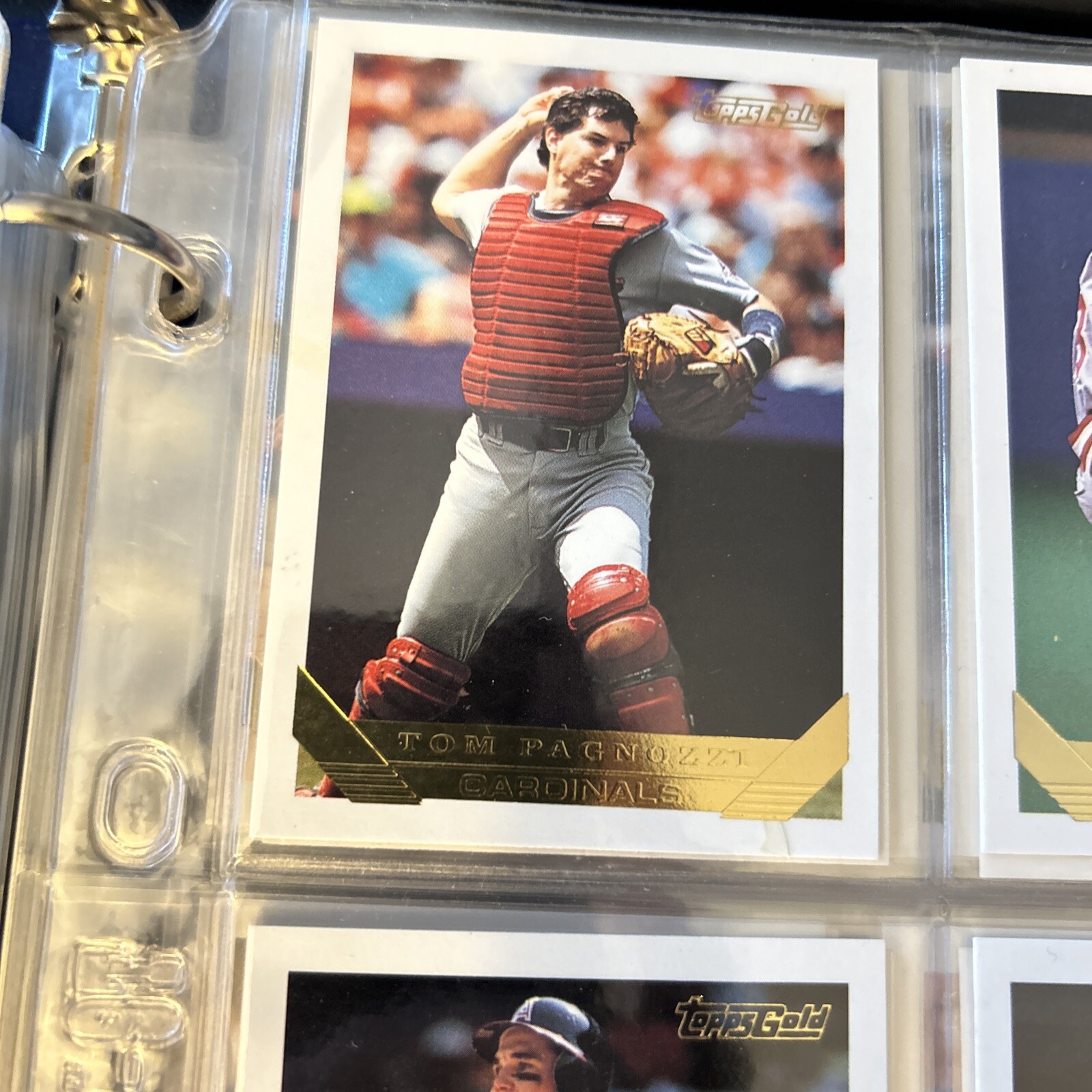 1993 Topps Gold Tom Pagnozzi St. Louis Cardinals #92 (bl)