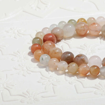 Vanilla Mountain Amber Grass Agate Round Beads 6mm DIY Jewelry Making