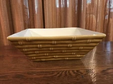 HOME STUDIO Bamboo MONTEREY COLLECTION - 10" Square Vegetable SERVING BOWL