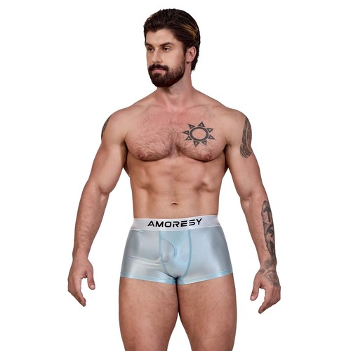 AMORESY Pegasus Mens Glitter Ultra-thin Transparency Breathable Sports Underwear - Picture 35 of 38