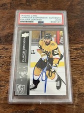 Chandler Stephenson IP Signed Upper Deck Card Psa Dna Coa Slab Golden Knights