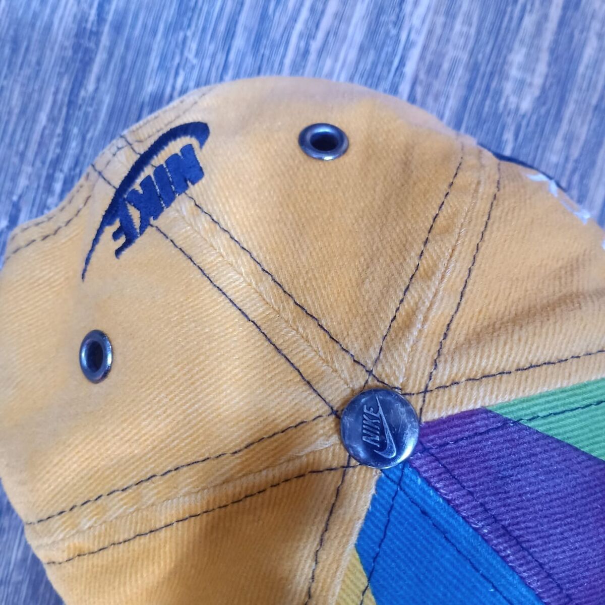 Vintage Nike Alley Hoops Colorful Snapback Cap Hat Vintage Nike Alley Hoops Colorful Snapback Cap Hat