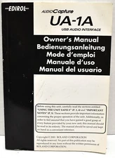 Owner's Manual for Edirol UA-1X USB audio capture interface