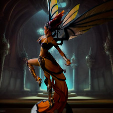 Grace Soulfire large figure with magical effect