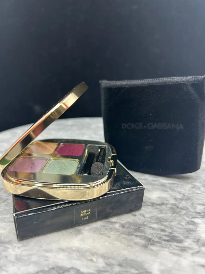DOLCE & GABBANA The Eyeshadow Quad - 4,8 g/0,16 oz #Fall in Bloom 163 ~ Nuevo en caja Foto 4 de 4