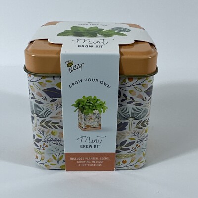 Mint Grow Kit Buzzy includes Planter Seeds Growing Medium | eBay