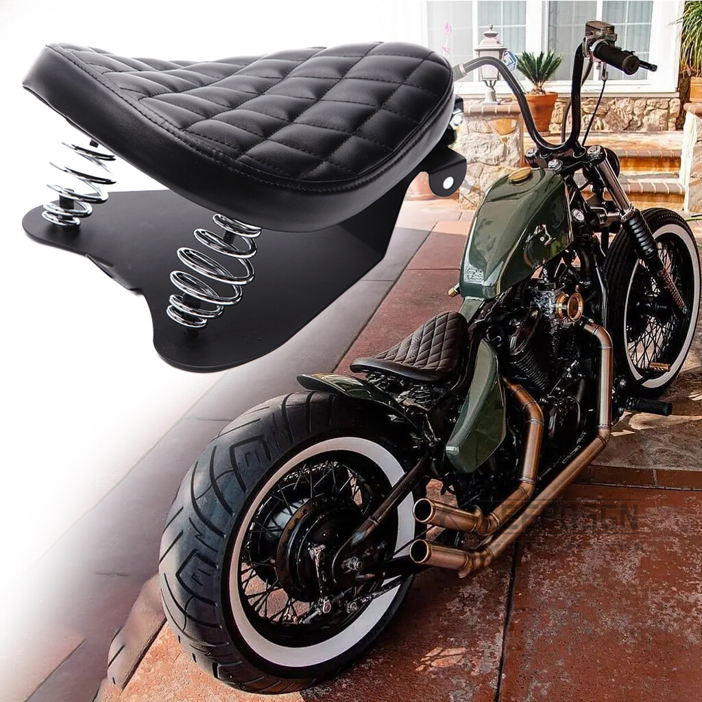 Motorcycle Solo Seat Leather For Harley Sportster XL883 1200 Motorcycle Solo Seat Leather For Harley Sportster XL883 1200