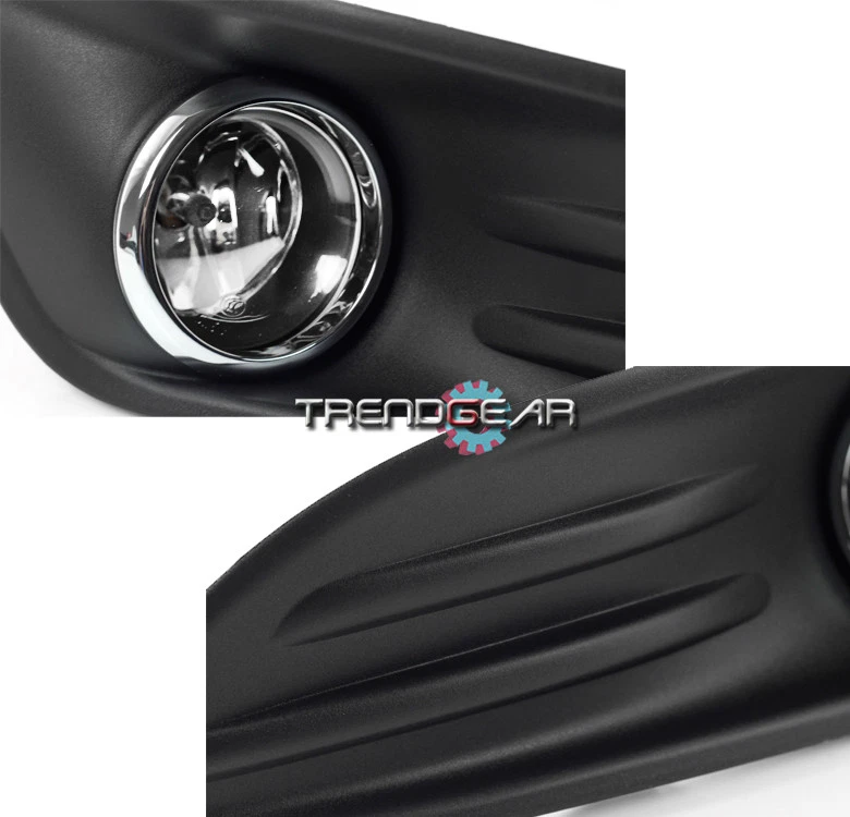 2014-2018 FORD FIESTA BUMPER DRIVING FOG LIGHT LAMP CHROME W/BULB+COVER+HARNESS - Image 2 of 4