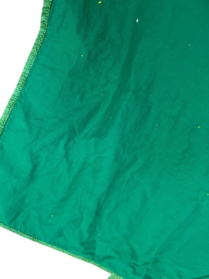 Manta acolchada de trapo hecha a mano John Deere para niños pequeños tractores de cuna granja 43x59" Foto 3 de 4