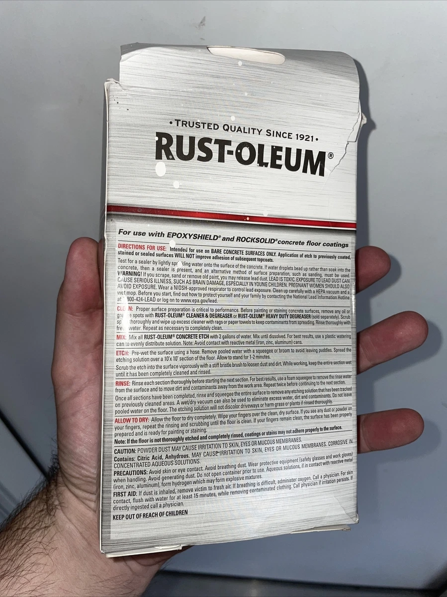 Prepare Your Concrete Floor With RustOleum Clean Etch, 58 OFF