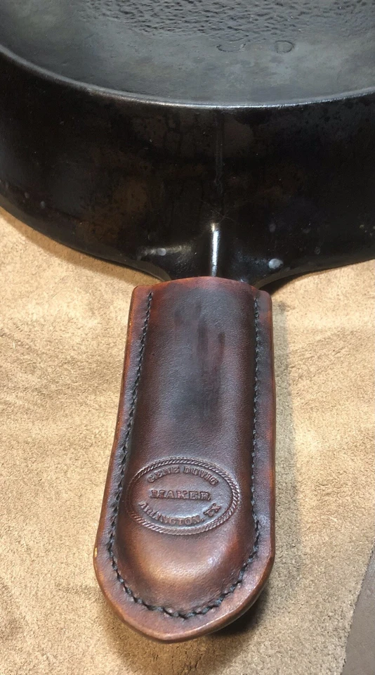 Cast Iron Cookware Leather Skillet Handle Cover - Image 3 of 3