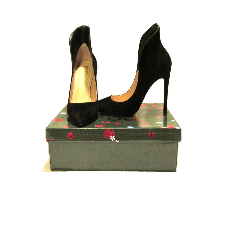 Zapatos de salón formales FSJ Chic Evening Stiletto 2016 negros talla 7 nuevos Foto 2 de 3