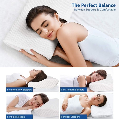 ANTISCHNARCH-KISSEN MEMORY FOAM KOPFKISSEN NACKENKISSEN SEITENSCHLÄFERKISSEN ~ - Bild 11 von 21