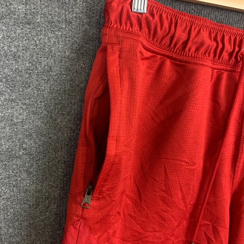 Nike Air Jordan Mens Shorts M Red Standard Fit Jumpman Activewear Lightweight - Picture 2 of 13