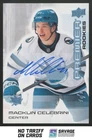 2024-25 Upper Deck Premier Rookies Platinum Blue Auto Macklin Celebrini 1/1 #101