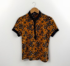 Polo Fred Perry x Amy Winehouse UK 10 senape arancione asso modal retrò