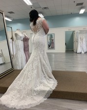Justin Alexander style 8954 Wedding Dress Ivory, Size 14 NWT