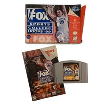 Fox Sports College Hoops 99 Game Nintendo 64  N64 Basketball 1999 Ex Rental Vtg
