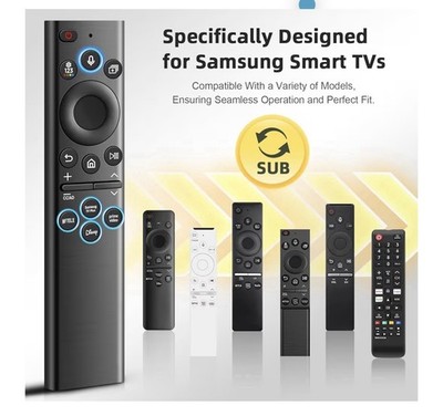 BN59-01385A Voice Remote Control for Samsung Smart TV Wireless Black