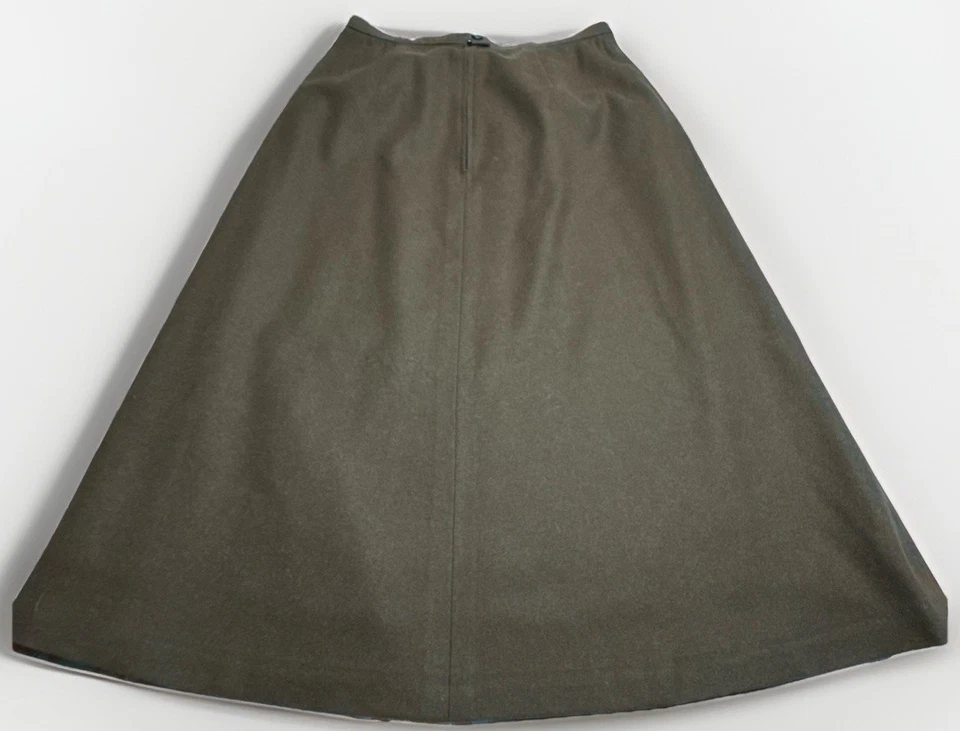 Falda De Colección Años 70 Era Pendleton Hecha Oregon 100% Lana Marrón Línea A Para Mujer Talla 10 Foto 2 de 4