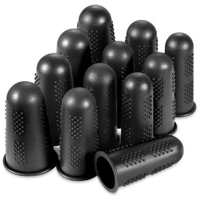 12 Pcs Silicone Finger Protectors   3 Sizes, for Sewing, Embroidery & Craf