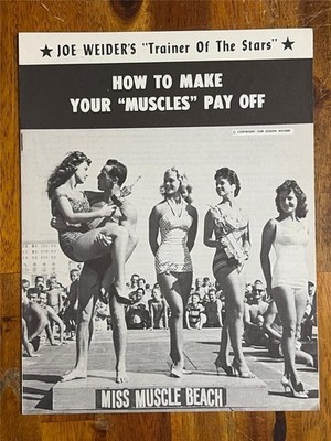 JOE WEIDER ''How to Make Your Muscles Pay Off'' bodybuilding course 1959